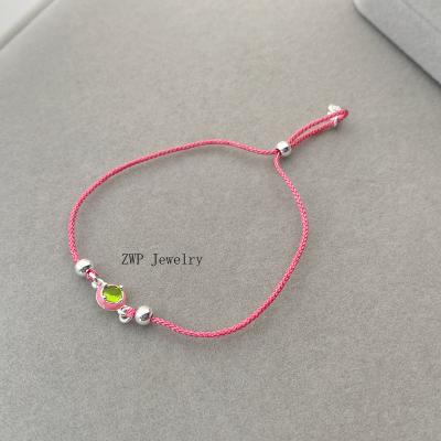 China CLASSIC high quality new sterling silver and gemstone jewelry bangle spain bear gemstone bracelet touses 925 and elastic bracelet for sale