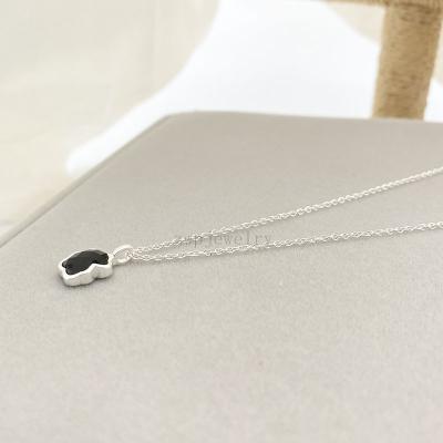 China New Trendy Cute Bear Fashion 100% 925 Sterling Sliver Spanish Touses Romantic Form Simple And Generous Trend Necklace for sale