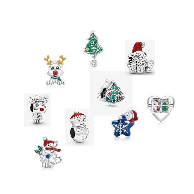 China 1:1 Design Factory Wholesale Original Pandorar Sterling Silver S925 Christmas Charm DIY Jewelry CLASSIC for sale