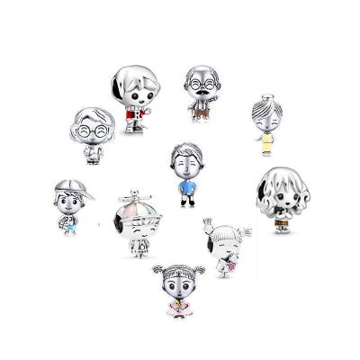 China CLASSIC Jewelry 925 Original Wholesale Silver Family Factory Design Harry Antique Potter Bead Pendant Charm 1:1 for sale