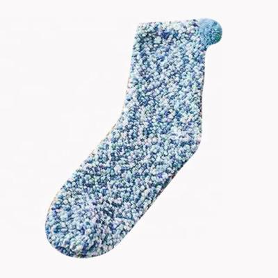 China Custom warm sporty winter Christmas cupcake scrambled socks for ladies, indoor floor socks for sale