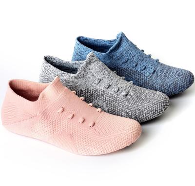 China Fabric Flying Knitted Sock Footwear Socks Semi Finished Breathable Light Weight Quick Dry Footwear Stockinette for sale