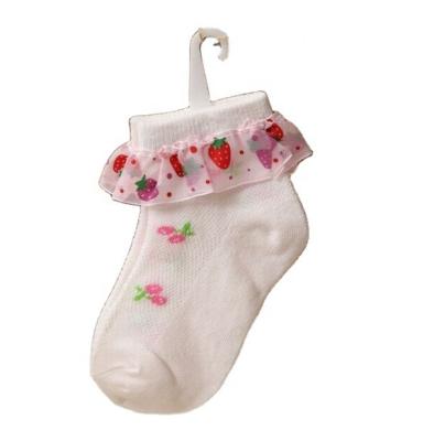 China Infant And Toddler Antibacterial Mesh Bow Lace Socks China Top Cute Sock Manufacturer for sale