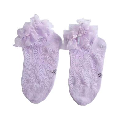 China Girls' Breathable Lace Socks Princess Socks for sale