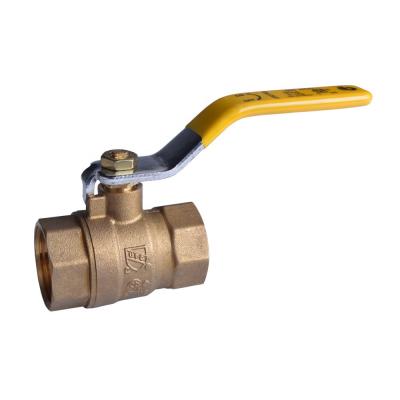 China General 1/2” IPS brass ball valve for water. Air, oil for sale