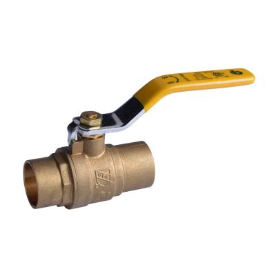 China Brass 1/2 Inch Forged Lead Free Full Flow Brass Ball Valve for sale