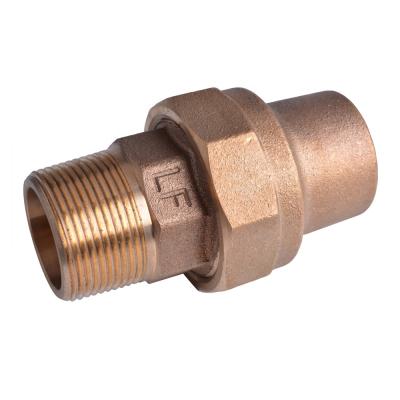 China Lead Free Bronze Hose Connection Flare Fittings With MIP Coupling for sale