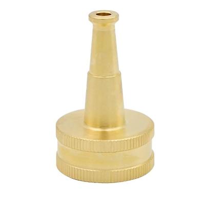 China Variable Spray Patterns Brass Sweeper Nozzle Garden Hose Pipe Solid Brass Nozzle for Cleaning Car, Siding and Driveway for sale