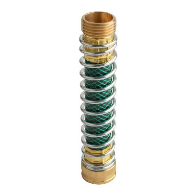 China Solid Brass Hose Extension and Faucet Extension Connector Garden Hose Coil Spring Protector Pull Back Protector for sale