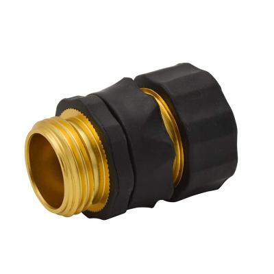 China No Leaks Heavy Duty 3/4 Inch Aluminum Connector With Automatic Shutoff Garden Hose Quick Connector for sale