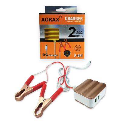 China Mobile Phone AORAX New Arrival 4 Clamp USB Charger 5V 2A Charger Cable Collar Mobile Accessoryuse New Outdoor Anywhere for sale