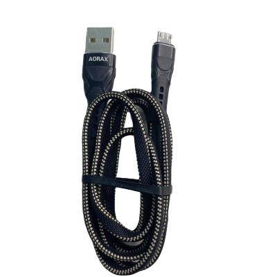 China Three In One Metal Cotton Woven Mobile Phone Usb Date Armor AORAX High Quality Nylon Type C Cable for sale