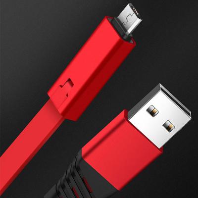 China Three in one High Quality USB Nylon Cable Armor Band Flat Cable Can be Regenerated for Mobile Phone Charging Micro1.5M for Samsung Android for sale