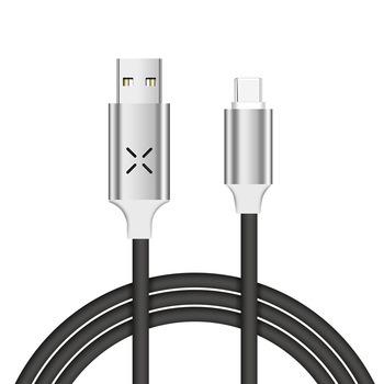 China Three In One Armor LED Light Shine 2.4A High Quality Nylon Fast Charging Data Cable For Universal Micro USB Mobile Phone Charger Cable for sale