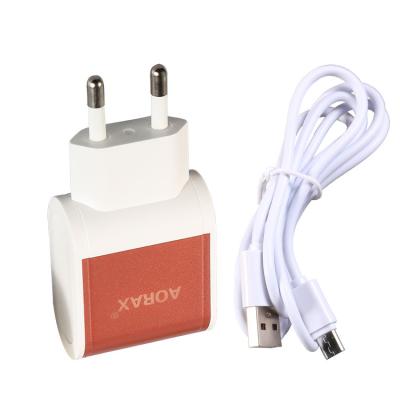 China Best Cell Phone Mobile Phone Accessories 5V 1.5A Metal Wall Charger With Light for sale