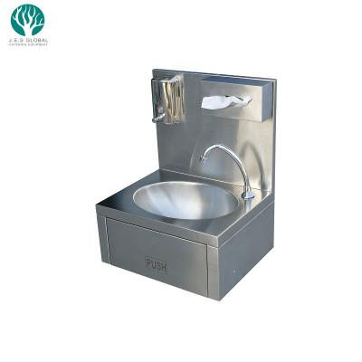 China SS304 Knee Operate Wash-hand Basin Stainless Steel Commercial Kitchen Sink for sale