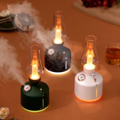 China Car Factory Hot Selling Creative Gifts Can Add Logo Time Light Humidifier Desktop Aromatherapy USB Wireless Humidifier Small New for sale