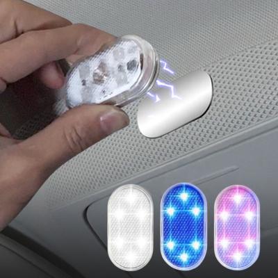 China ABS Car Atmosphere Lamp In Car Touch Sensing Usb Charging Lighting Led Reading Lamp Car Decorative Atmosphere Lamp for sale