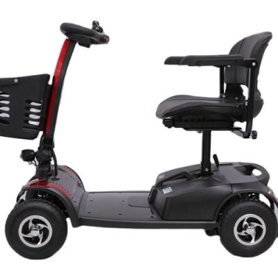 China Various unisex factory sale reddish black high carbon steel four wheel electric scooter for sale