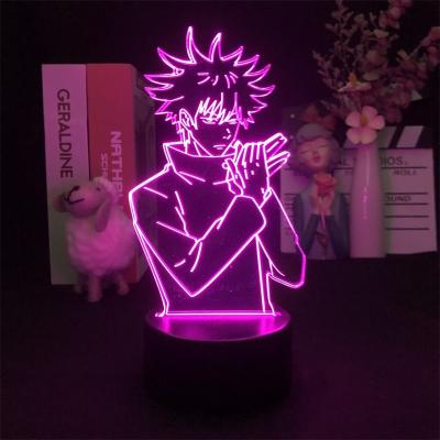 China Anime Industrial Megumi Fushiguro Light Jujutsu Kaisen Lamp Led Night Light For Jujutsu Kaisen Megumi Fushiguro Lamp Birthday Gift for sale