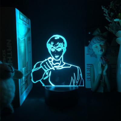 China Industrial The Deadly Seven Sins Escanor Led Night Light For Bedroom Decor Gift Anime 7 Colors Touch Sensor USB 3d LED Lamp for sale