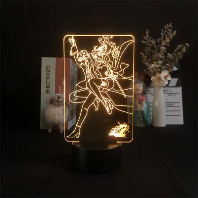 China Industrial 3D Night Light Alarm Clock Base Lamp Color With Remote Projector Sensor Touch Play Person 5 Kids Room Current Dropship for sale