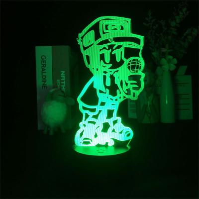 China Industrial 3d Led Lamp Friday Night Game Funkin Ruv Figure For Kids Bedroom Decorative Light Child Birthday Gift Desk Led Night Light FNF for sale