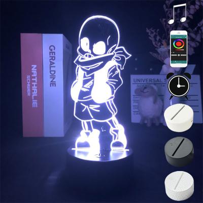 China Industrial Friday Night Game Room Funkin Figure FNF LED Night Lights Led 3D Indicator Lights Lamp Room Decor Cute Gift For Friends for sale