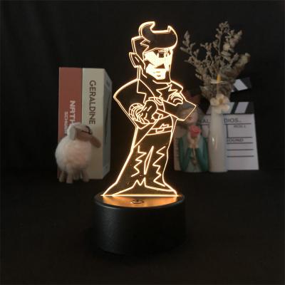 China Hot Selling Daddy Funkin Friday Night Projector Table Lamp Dearest Touch Game Sensor 3D Night Light Industrial Alarm Clock Base for sale