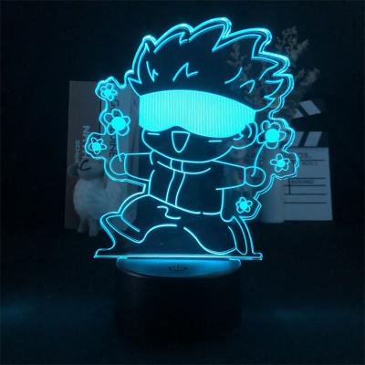 China Anime Industrial Jujutsu Kaisen Satoru Gojo Led Night Light Lamp For Bedroom Decor Birthday Gift Satoru Gojo Light Jujutsu Kaisen Price for sale