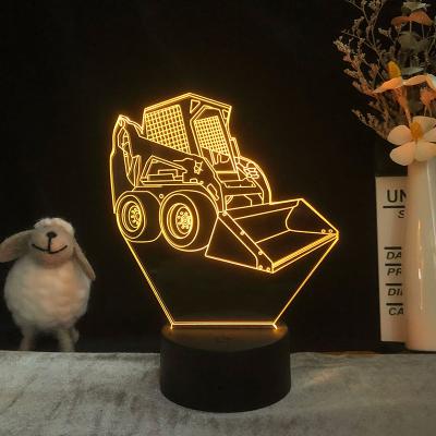 China Industrial Excavator 3d Bedroom Light Mini Energy Saving Fantasy Creative Filling for sale