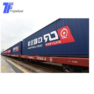 China Fast Railway Transportation Service China Train Shipping To Europe Rail Freight Triplefast for sale