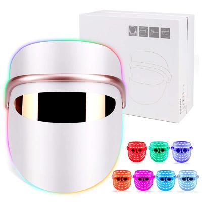 China Blood Vessel Removal Home LED Facial Masks OEM PDT Photon Therapy 7 Colors 76 Light Facial Led Mask For Skin Care for sale