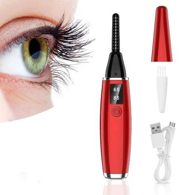 China Wholesale Custom Rechargeable Portable Electric Plastic Eyelash Curler Handle 10s Lash Lift USB Makeup Electric Eyelash Curler Quickly for sale