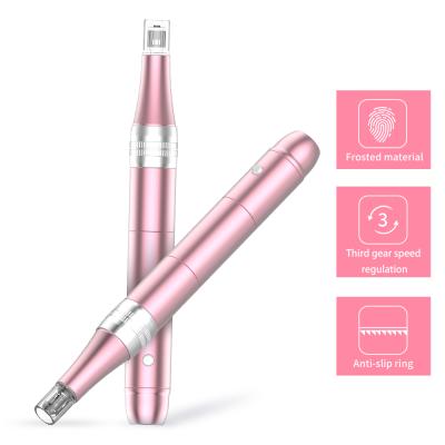 China Anti-Puffiness Skin Care Derma Pen Auto Microneedle System Adjustable Cordless Needle for sale