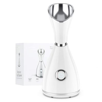 China Mini Nano Vaporizer Machine Electric Facial Steamer DEEP CLEANSING Private Label Vaporizador Home Spa Mist Jet Face Steamer for sale