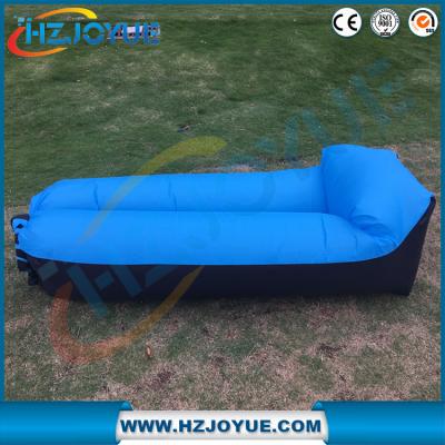 China New design!!!Fast Inflatable Air Bag Sofa Outdoor plastic folding sun inflatable air lounger with pillow for sale