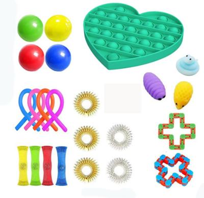 China Eco-Friendly Toy Set Stress Relief Toys Worry Relief Effort Noise Bubble Sensory Bubble Buster For Kids Adults for sale