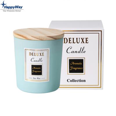 China Wholesale Luxury Natural Scented Pillar Jar Soy Wax Glass Candle Scented for sale