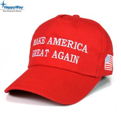 China JOINT Custom Make America Great Again Baseball Cap Hat Trump Baseball Cap for sale