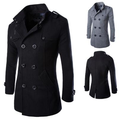 China Viable Long Overcoat Men Fashionable Woolen Coat Men's Coat Men's Retro Style Male Clothing for sale