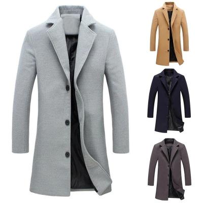 China QUICK DRY Casual Formal Soft Warm Wool Men's Long Winter Coat Men's Clothing Jacket for sale