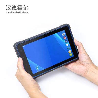 China Industrial Tablet Terminal NB801 8.0 Inch 4G IP 67 Android 7.0 Rugged Tablet With Barcode Scanner And RFID Scanner for sale