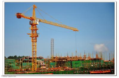 China Self Erecting Construction Tower Crane With Steel Structure 4.25 - 80 m/min Hoisting Speed for sale