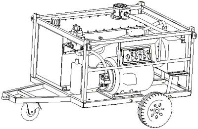 China 380 Elektrisch de Hydraulische Machtspak van V, 200m Draadloos Ce ISO9001 van Controle Draagbaar Eenheden van energie Te koop