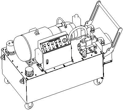 China Portable Electric Hydraulic Power Unit , 50 Hz 37 KW Compact Hydraulic Power Units for sale