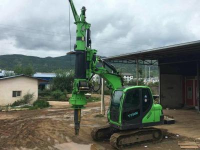 China Construction Stratum Bored pile rig machine , Pile Driving Machinery Mini Hydraulic Piling Rig Max Torque 40kNm for sale