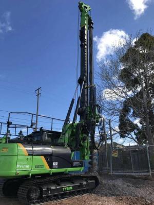 China TYSIM KR90C Hydraulic Rotary Rig Foundation Piling Equipment With Friction Kelly Bar CAT318D Chassis Max. torque 90kN.m for sale