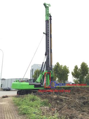 China Piling Equipment Hire Green Color Compact Pile Driver Machine , Diameter 2500mm Max. Drilling Depth 54 M/ 80 M for sale