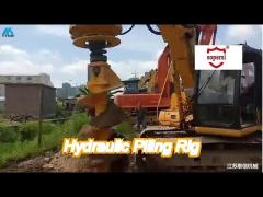 max drilling depth 10m / 12m hydraulic rotary piling rig